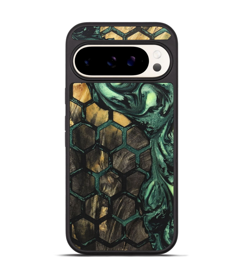 Pixel 9 Wood+Resin Phone Case - Alaia (Pattern, 722718)