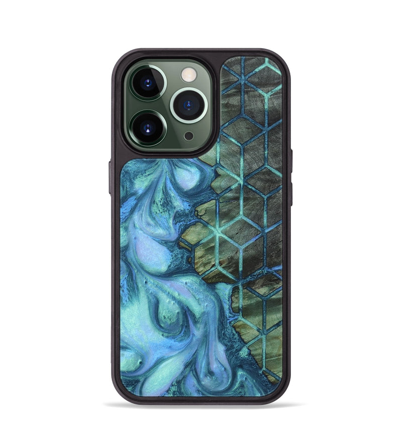 iPhone 13 Pro Wood+Resin Phone Case - Willa (Pattern, 722719)