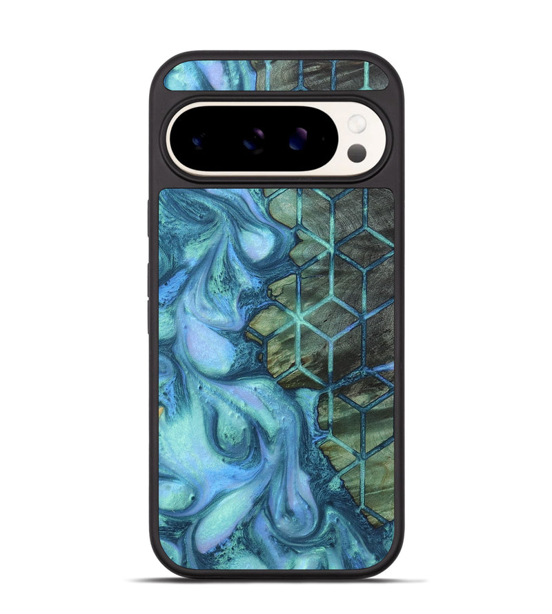 Pixel 9 Wood+Resin Phone Case - Willa (Pattern, 722719)