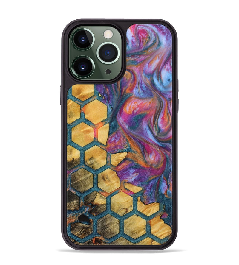 iPhone 13 Pro Max Wood+Resin Phone Case - Anderson (Pattern, 722721)