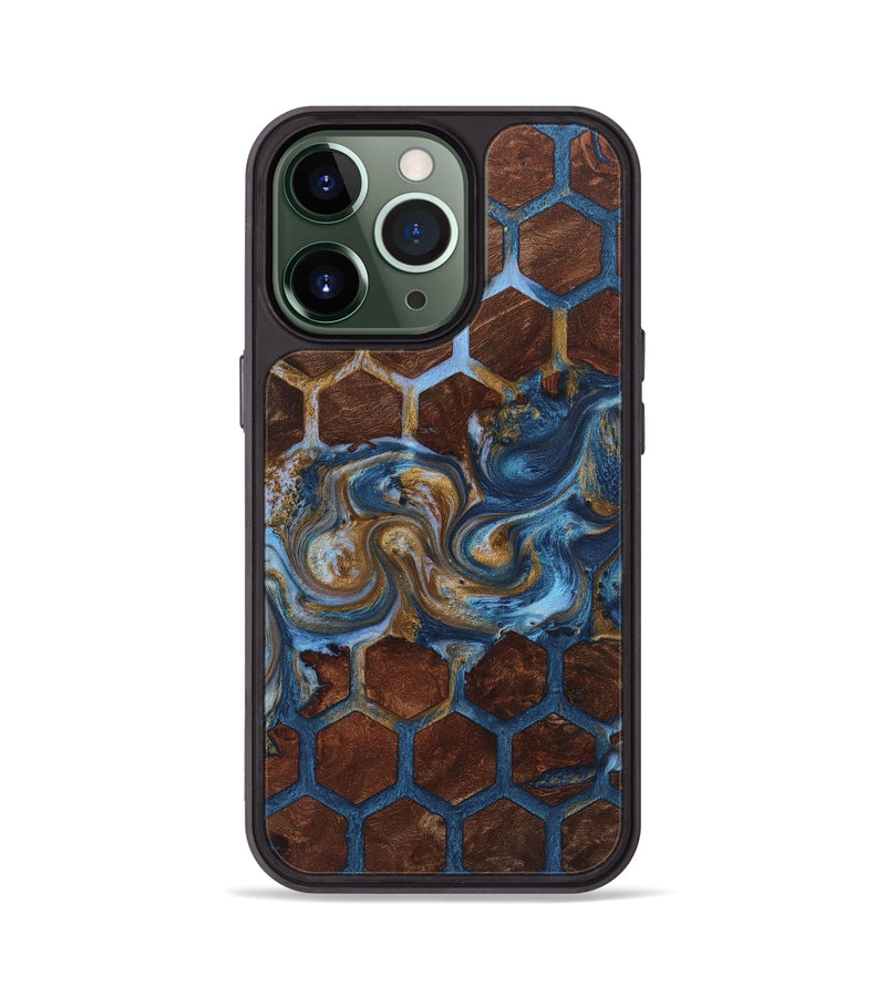 iPhone 13 Pro Wood+Resin Phone Case - Carter (Pattern, 722723)