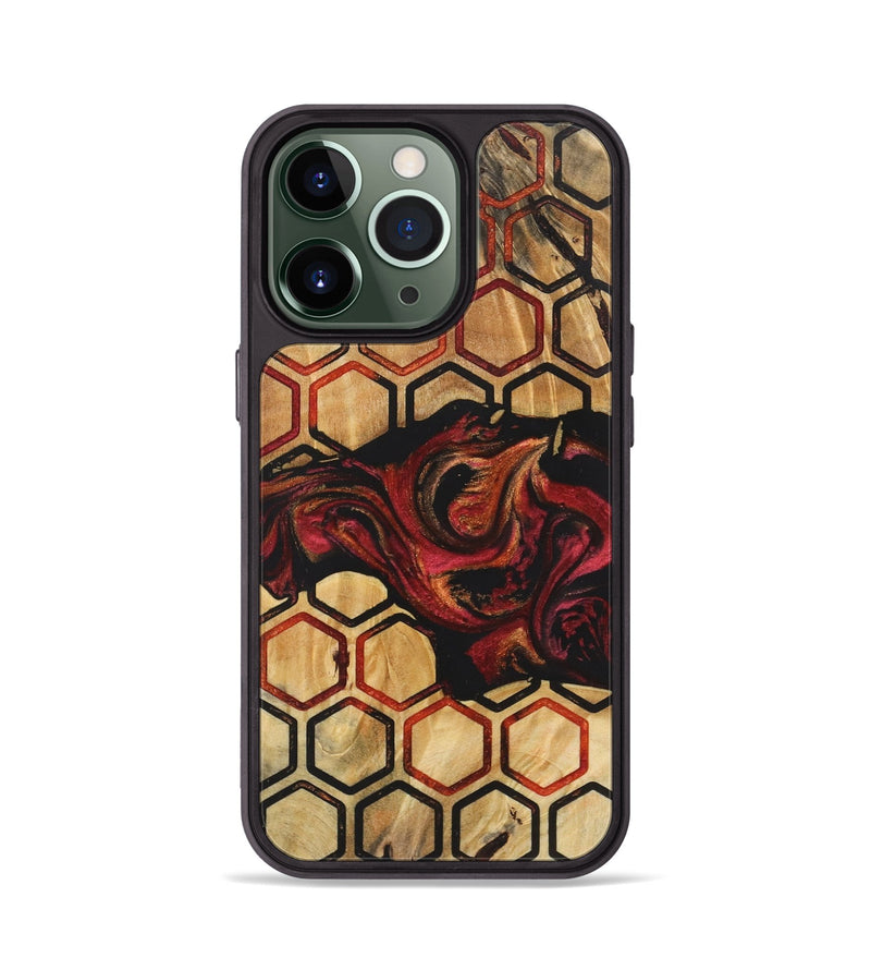 iPhone 13 Pro Wood+Resin Phone Case - Brendon (Pattern, 722725)