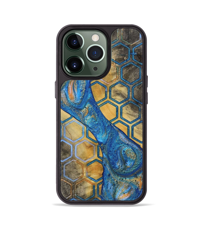 iPhone 13 Pro Wood+Resin Phone Case - Glenda (Pattern, 722727)