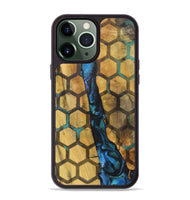 iPhone 13 Pro Max Wood+Resin Phone Case - Jasper (Pattern, 722728)