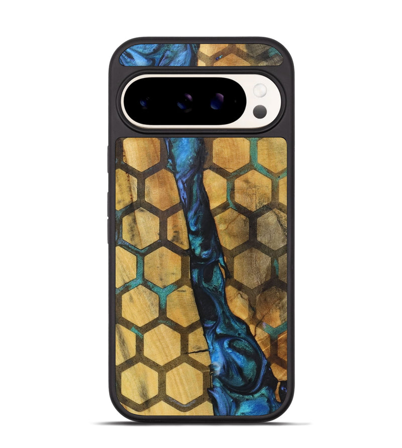 Pixel 9 Wood+Resin Phone Case - Jasper (Pattern, 722728)