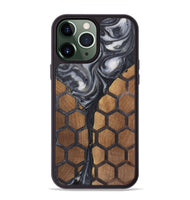 iPhone 13 Pro Max Wood+Resin Phone Case - Analia (Pattern, 722729)