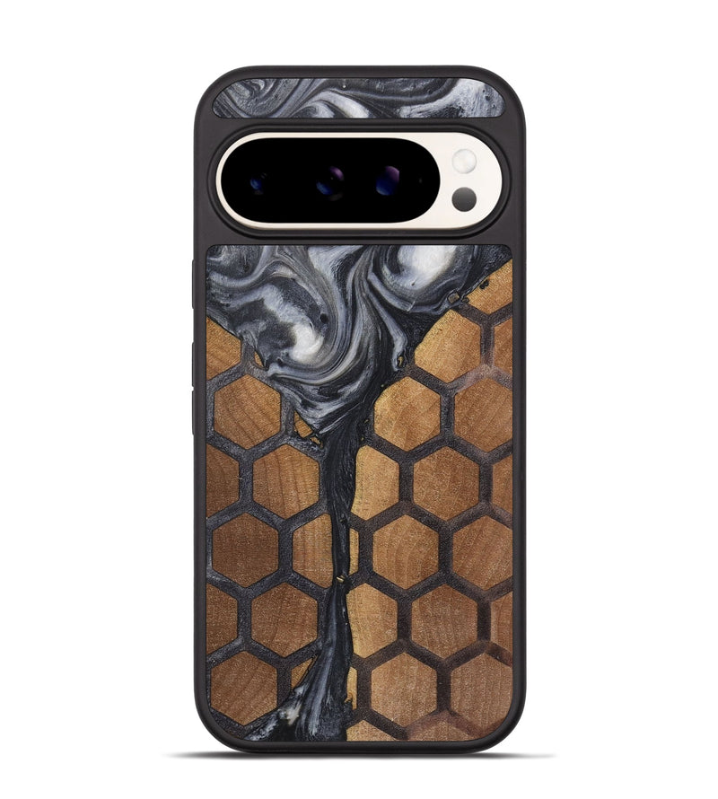 Pixel 9 Wood+Resin Phone Case - Analia (Pattern, 722729)