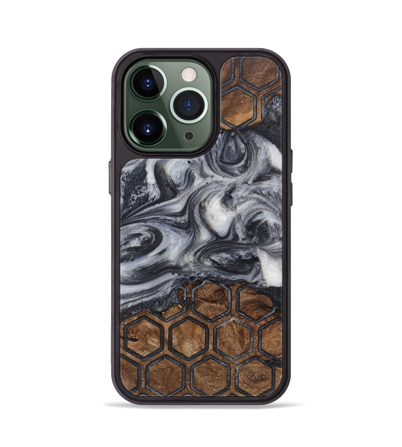 iPhone 13 Pro Wood+Resin Phone Case - Perry (Pattern, 722730)