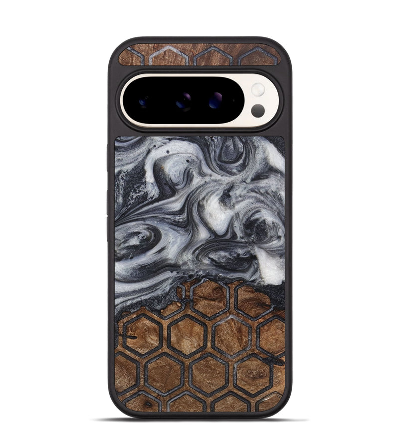 Pixel 9 Wood+Resin Phone Case - Perry (Pattern, 722730)