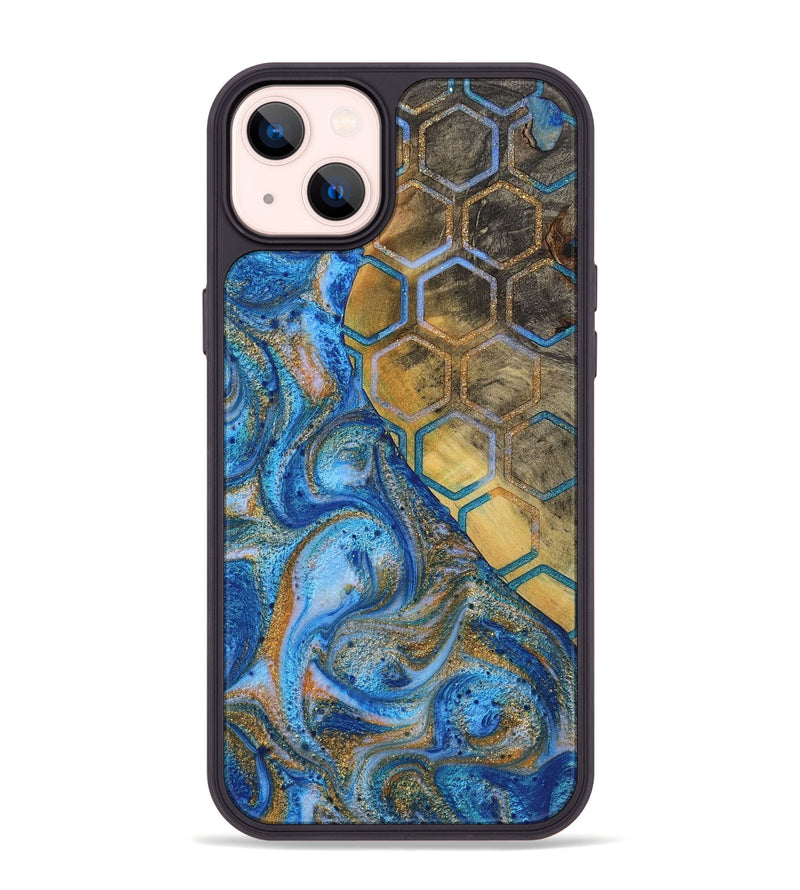 iPhone 14 Plus Wood+Resin Phone Case - Jocelyn (Pattern, 722731)