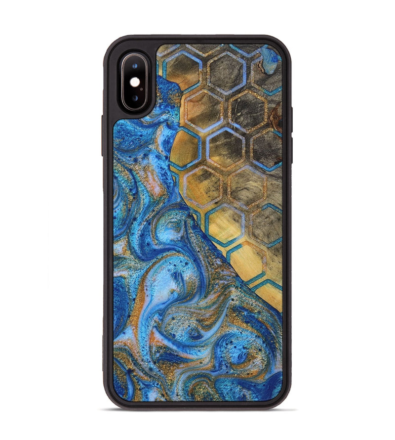 iPhone Xs Max Wood+Resin Phone Case - Jocelyn (Pattern, 722731)