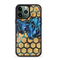 iPhone 13 Pro Max Wood+Resin Phone Case - Kaylie (Pattern, 722732)