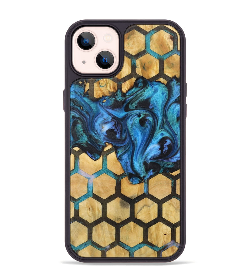 iPhone 14 Plus Wood+Resin Phone Case - Kaylie (Pattern, 722732)