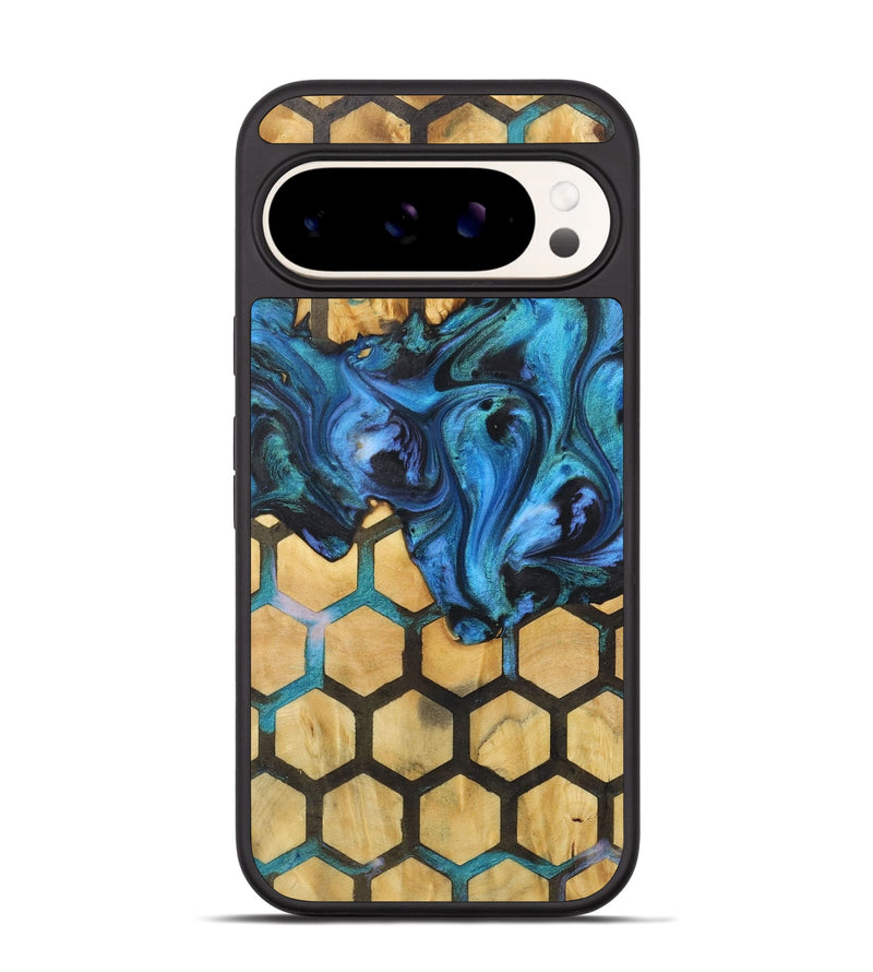 Pixel 9 Wood+Resin Phone Case - Kaylie (Pattern, 722732)