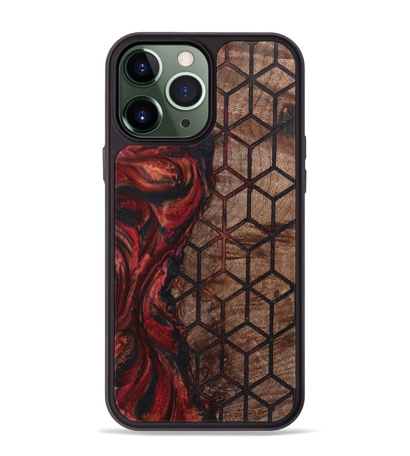 iPhone 13 Pro Max Wood+Resin Phone Case - Braelynn (Pattern, 722735)