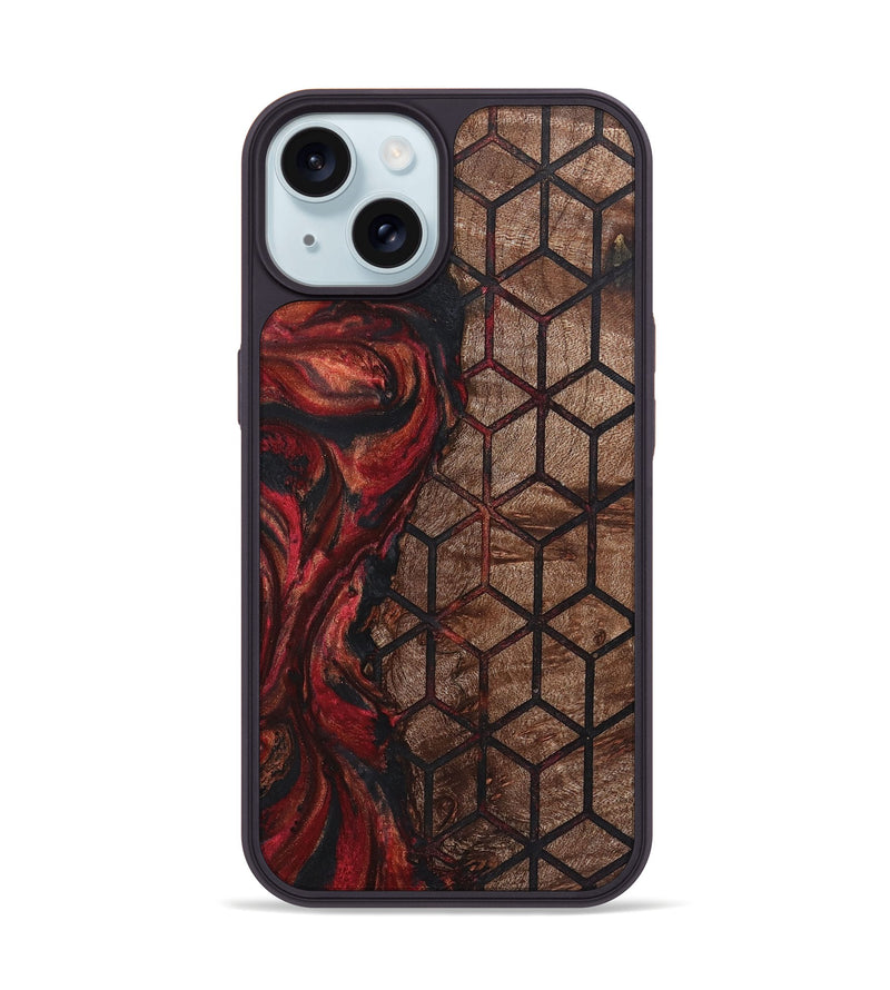 iPhone 15 Wood+Resin Phone Case - Braelynn (Pattern, 722735)