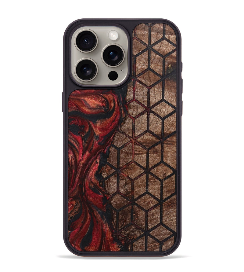 iPhone 15 Pro Max Wood+Resin Phone Case - Braelynn (Pattern, 722735)