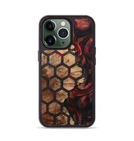 iPhone 13 Pro Wood+Resin Phone Case - Mallory (Pattern, 722736)