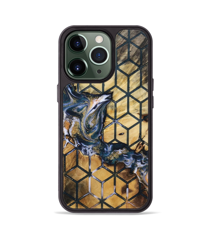 iPhone 13 Pro Wood+Resin Phone Case - Josiah (Pattern, 722737)