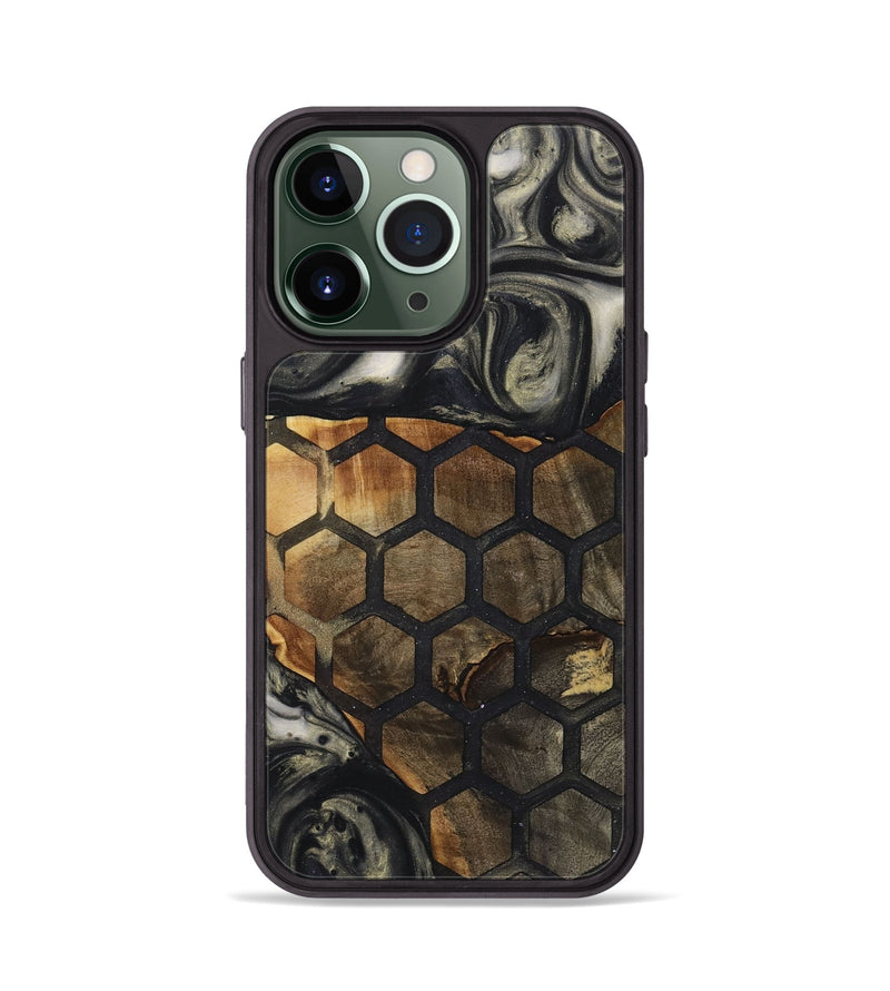 iPhone 13 Pro Wood+Resin Phone Case - Celia (Pattern, 722740)