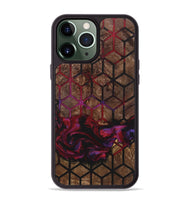 iPhone 13 Pro Max Wood+Resin Phone Case - Wendell (Pattern, 722747)