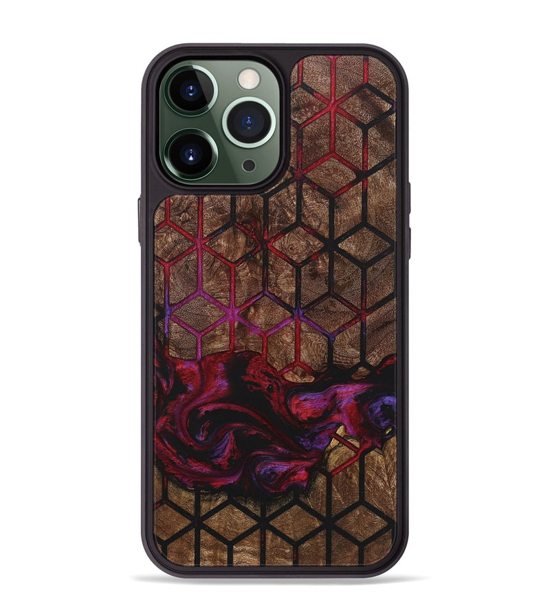 iPhone 13 Pro Max Wood+Resin Phone Case - Wendell (Pattern, 722747)