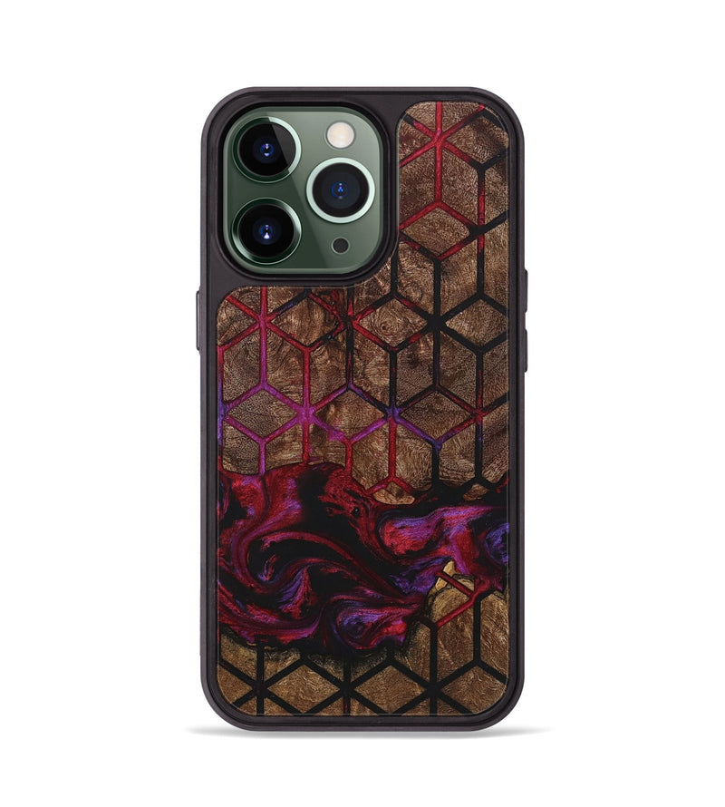 iPhone 13 Pro Wood+Resin Phone Case - Wendell (Pattern, 722747)