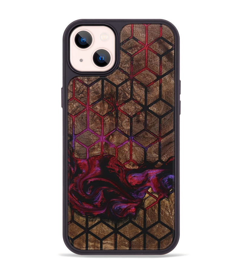 iPhone 14 Plus Wood+Resin Phone Case - Wendell (Pattern, 722747)