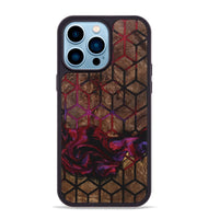 iPhone 14 Pro Max Wood+Resin Phone Case - Wendell (Pattern, 722747)