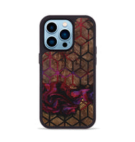 iPhone 14 Pro Wood+Resin Phone Case - Wendell (Pattern, 722747)