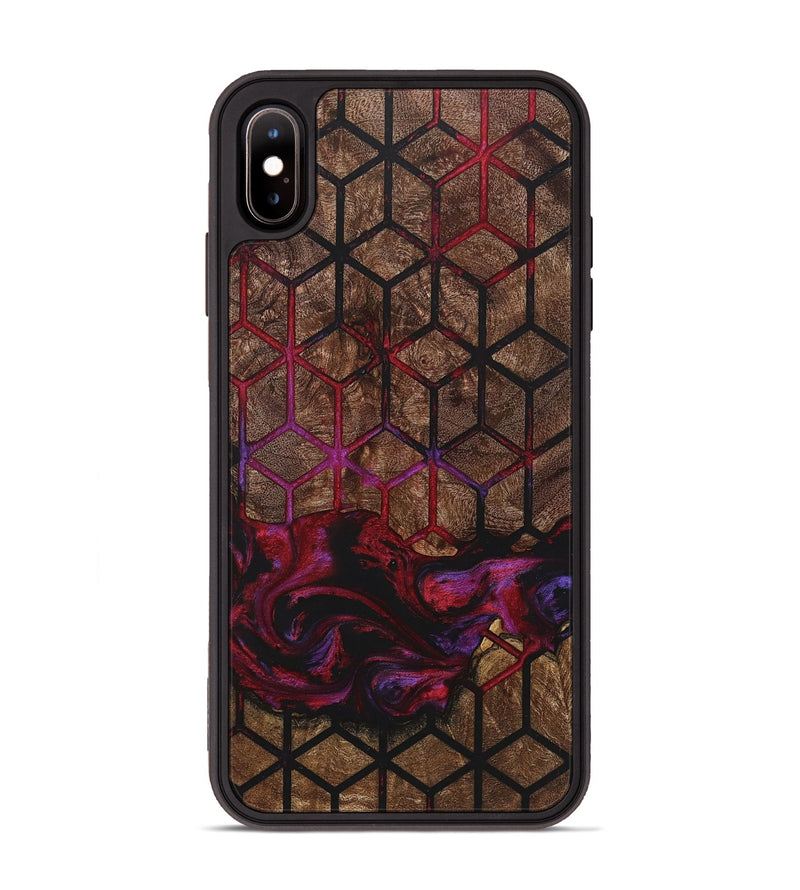 iPhone Xs Max Wood+Resin Phone Case - Wendell (Pattern, 722747)