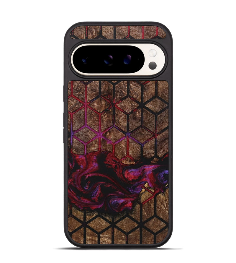 Pixel 9 Wood+Resin Phone Case - Wendell (Pattern, 722747)