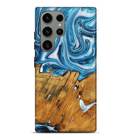 Galaxy S23 Ultra Wood+Resin Live Edge Phone Case - Matias (Blue, 722768)