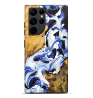 Galaxy S22 Ultra Wood+Resin Live Edge Phone Case - Lucille (Blue, 722770)