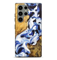 Galaxy S23 Ultra Wood+Resin Live Edge Phone Case - Lucille (Blue, 722770)