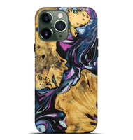 iPhone 13 Pro Max Wood+Resin Live Edge Phone Case - Bart (Purple, 722778)