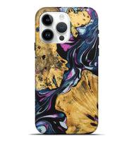 iPhone 15 Pro Max Wood+Resin Live Edge Phone Case - Bart (Purple, 722778)