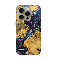 iPhone 16 Pro Wood+Resin Live Edge Phone Case - Bart (Purple, 722778)