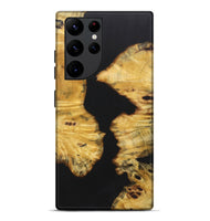 Galaxy S22 Ultra Wood+Resin Live Edge Phone Case - Everly (Pure Black, 722780)