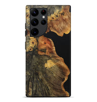 Galaxy S22 Ultra Wood+Resin Live Edge Phone Case - Lizzie (Pure Black, 722781)