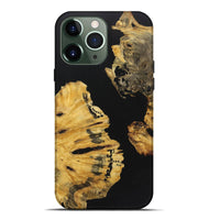 iPhone 13 Pro Max Wood+Resin Live Edge Phone Case - Colt (Pure Black, 722782)