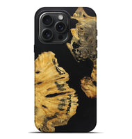 iPhone 16 Pro Max Wood+Resin Live Edge Phone Case - Colt (Pure Black, 722782)