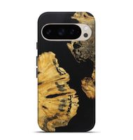 Pixel 9 Wood+Resin Live Edge Phone Case - Colt (Pure Black, 722782)