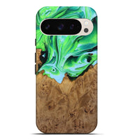 Pixel 9 Pro XL Wood+Resin Live Edge Phone Case - Haylee (Green, 722786)