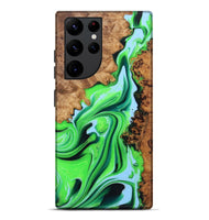 Galaxy S22 Ultra Wood+Resin Live Edge Phone Case - Oaklynn (Green, 722787)