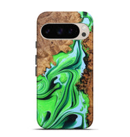 Pixel 9 Wood+Resin Live Edge Phone Case - Oaklynn (Green, 722787)