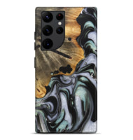 Galaxy S22 Ultra Wood+Resin Live Edge Phone Case - Louis (Green, 722791)