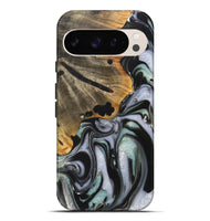 Pixel 9 Pro XL Wood+Resin Live Edge Phone Case - Louis (Green, 722791)