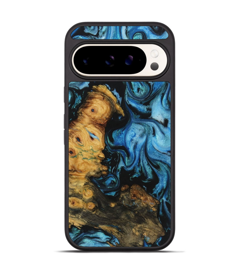 Pixel 9 Pro Wood+Resin Phone Case - Anderson (Blue, 722796)