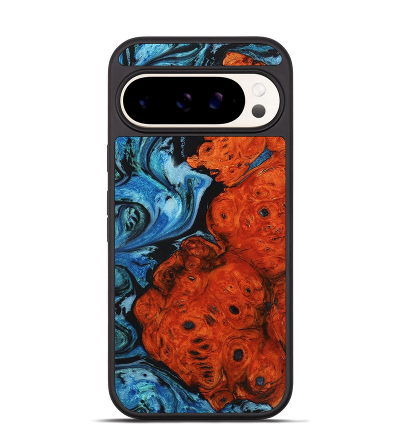 Pixel 9 Pro Wood+Resin Phone Case - Patrick (Blue, 722798)